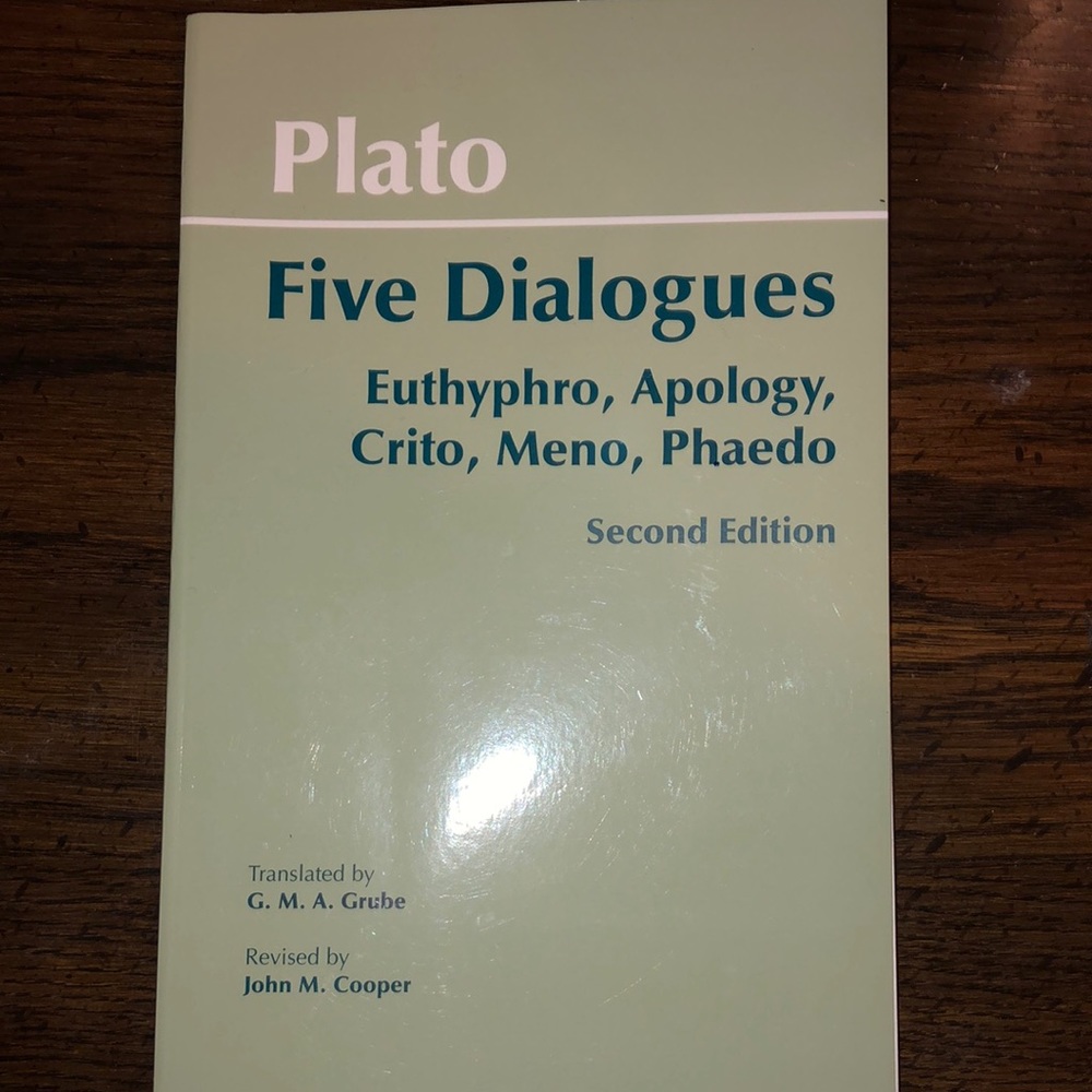 Plato five dialogue book